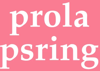 Synonym prolapsring