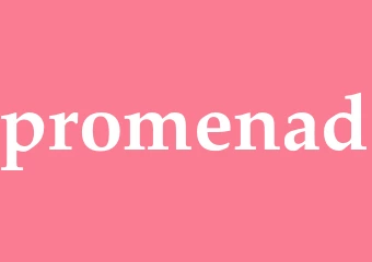 Synonym promenad