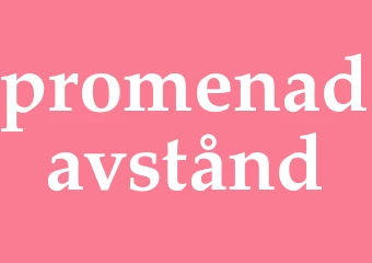 Synonym promenadavstånd