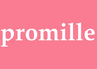 Synonym promille