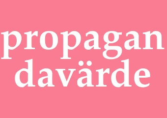 Synonym propagandavärde