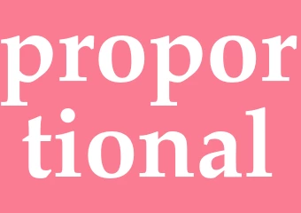 Synonym proportional