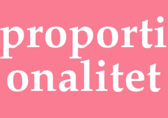 Synonym proportionalitet