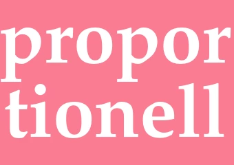 Synonym proportionell