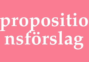 Synonym propositionsförslag