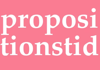 Synonym propositionstid