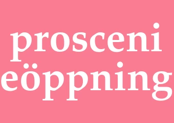 Synonym proscenieöppning