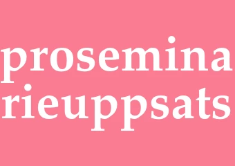 Synonym proseminarieuppsats