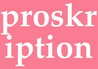 Synonym proskription