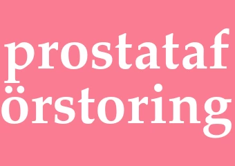 Synonym prostataförstoring