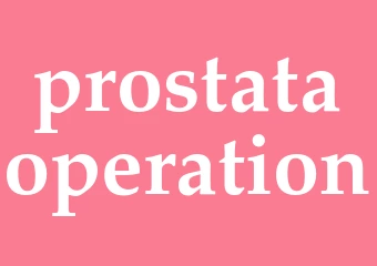 Synonym prostataoperation