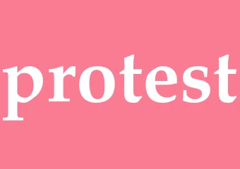 Synonym protest