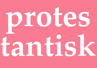Synonym protestantisk