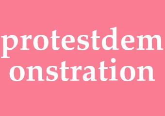 Synonym protestdemonstration