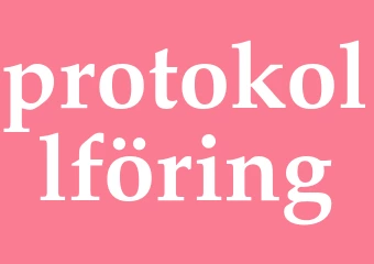 Synonym protokollföring