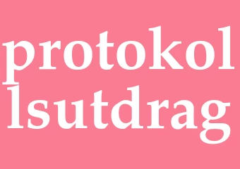 Synonym protokollsutdrag