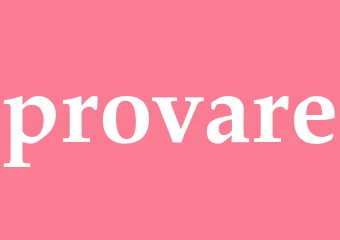 Synonym provare