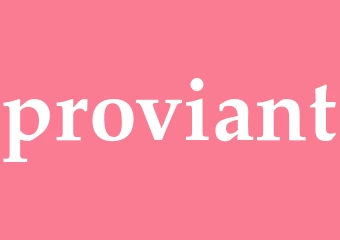 Synonym proviant