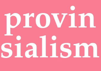 Synonym provinsialism