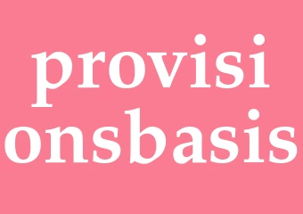 Synonym provisionsbasis