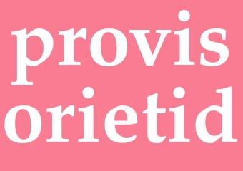 Synonym provisorietid
