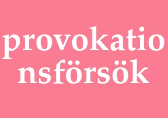 Synonym provokationsförsök