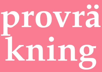 Synonym provräkning