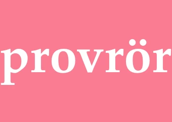 Synonym provrör