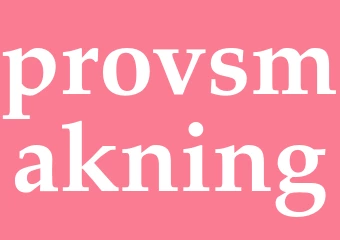 Synonym provsmakning
