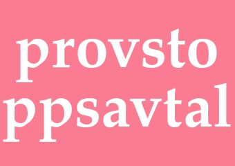 Synonym provstoppsavtal