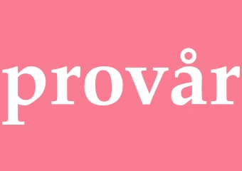 Synonym provår