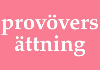 Synonym provöversättning
