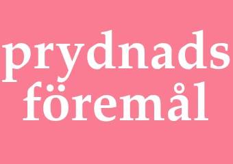Synonym prydnadsföremål