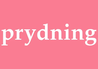 Synonym prydning