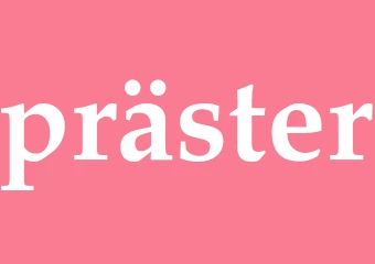 Synonym präster