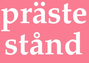 Synonym prästestånd