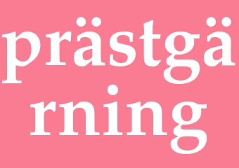 Synonym prästgärning