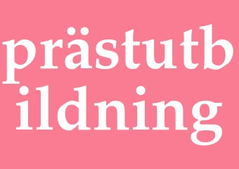 Synonym prästutbildning