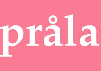 Synonym pråla