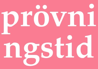 Synonym prövningstid