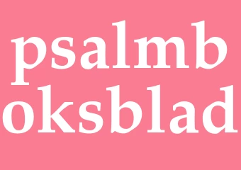 Synonym psalmboksblad