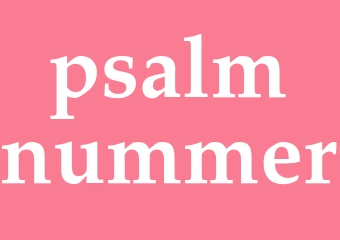 Synonym psalmnummer