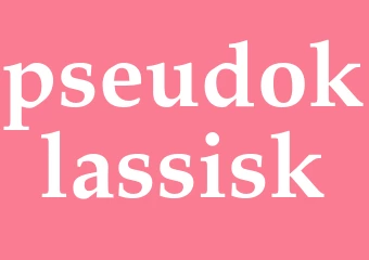 Synonym pseudoklassisk