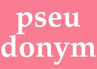 Synonym pseudonym