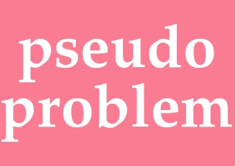Synonym pseudoproblem