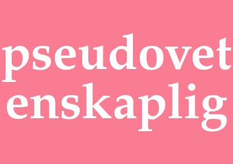 Synonym pseudovetenskaplig