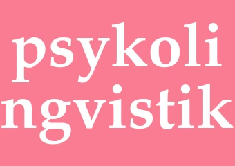 Synonym psykolingvistik