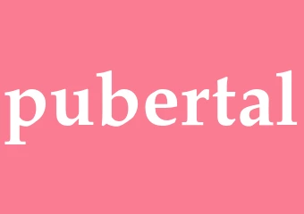 Synonym pubertal