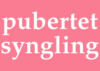Synonym pubertetsyngling
