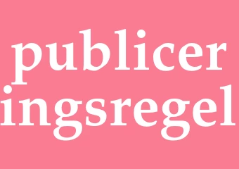 Synonym publiceringsregel